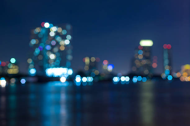istock bangkok cityscape river view at twilight time, Blurred Photo bok 471972309