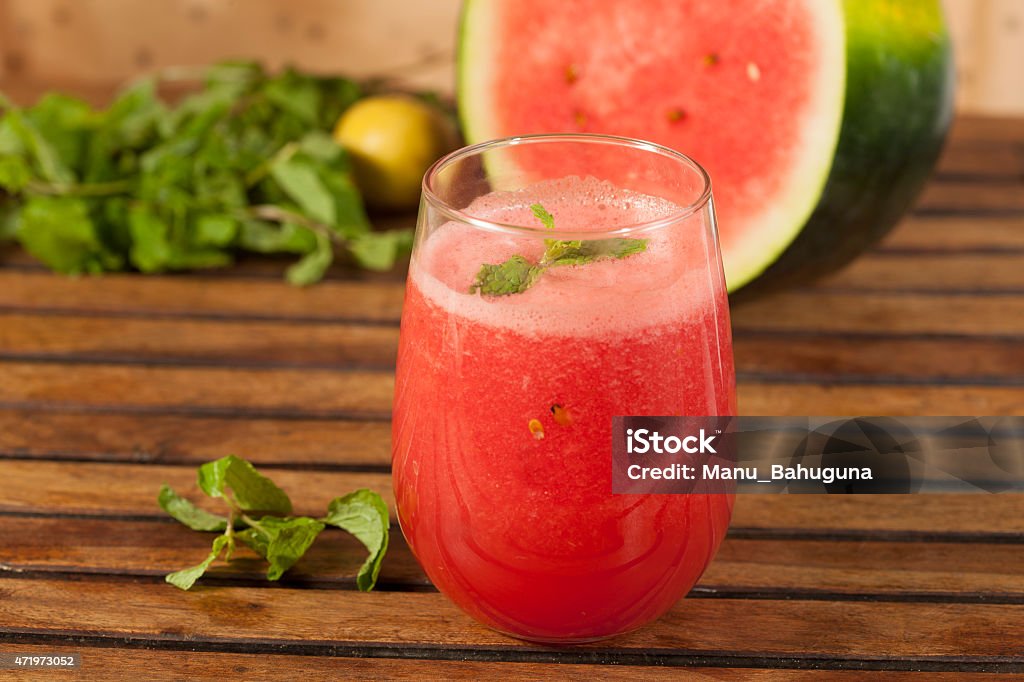 Watermelon Juice Front view of Watermelon Juice Watermelon Juice Stock Photo