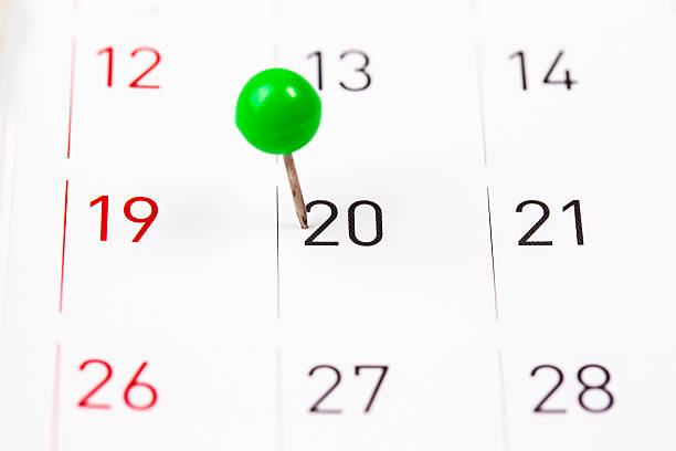 istock Mark on the calendar at 20. 471973552