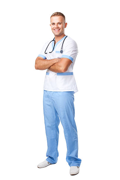 istock happy smiling young doctor in uniform 471977133