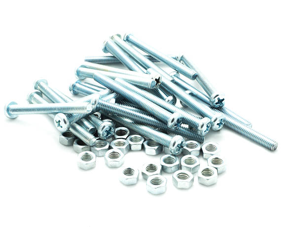 istock Metal bolt and screw 471978036