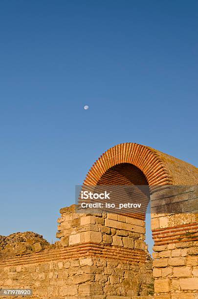 Part Of The Wall In The City Of Nesebar Stock Photo - Download Image Now - 2015, Ancient, Antique