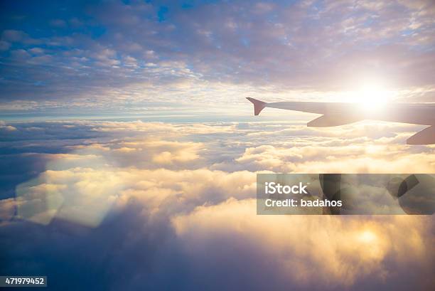Sky Stock Photo - Download Image Now - Airplane, Cloud - Sky, Cloudscape