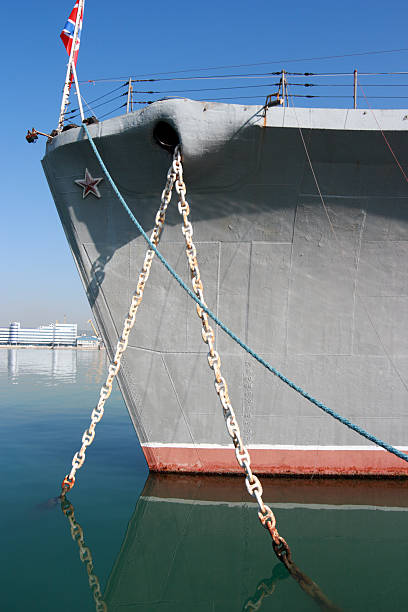 istock Warship in the port 471981001