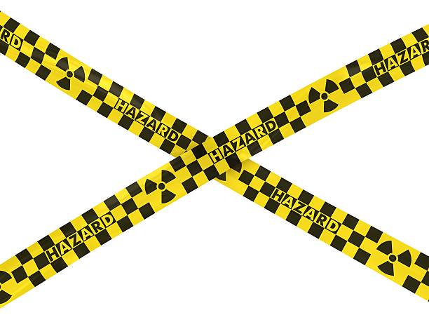 istock Nuclear Radiation Hazard Tape Cross 471983680
