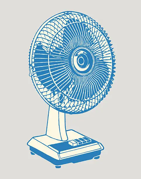 Vector illustration of Electric Fan
