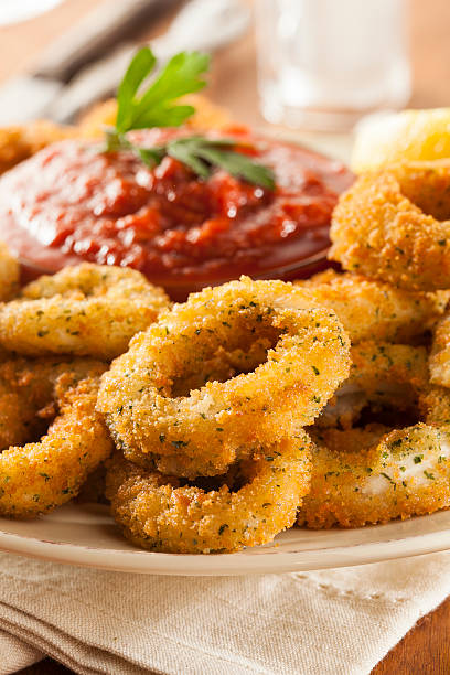 istock Homemade Fried Breaded Calamari 471984675