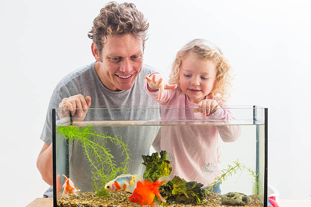 Little Girl and her Goldfish