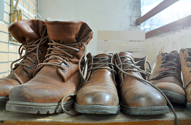 istock Vintage brown shoes 471986042