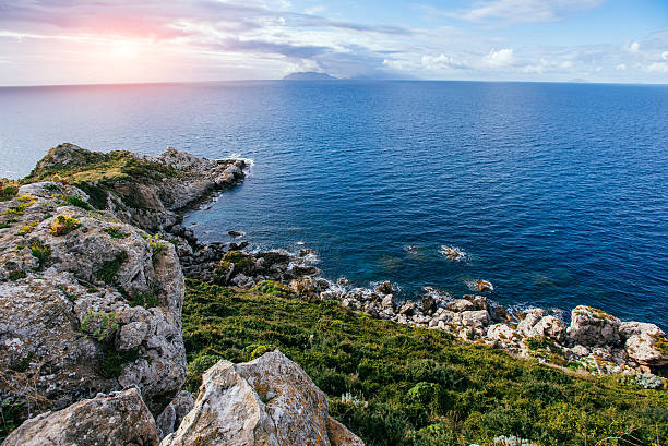 istock Beautiful view along the Cape Milazzo. 471989500
