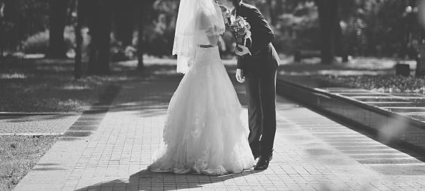 istock Groom and bride on wedding day together. 471989616