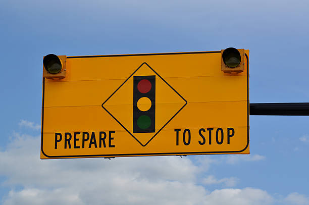 istock Prepare to stop road sign 471990705