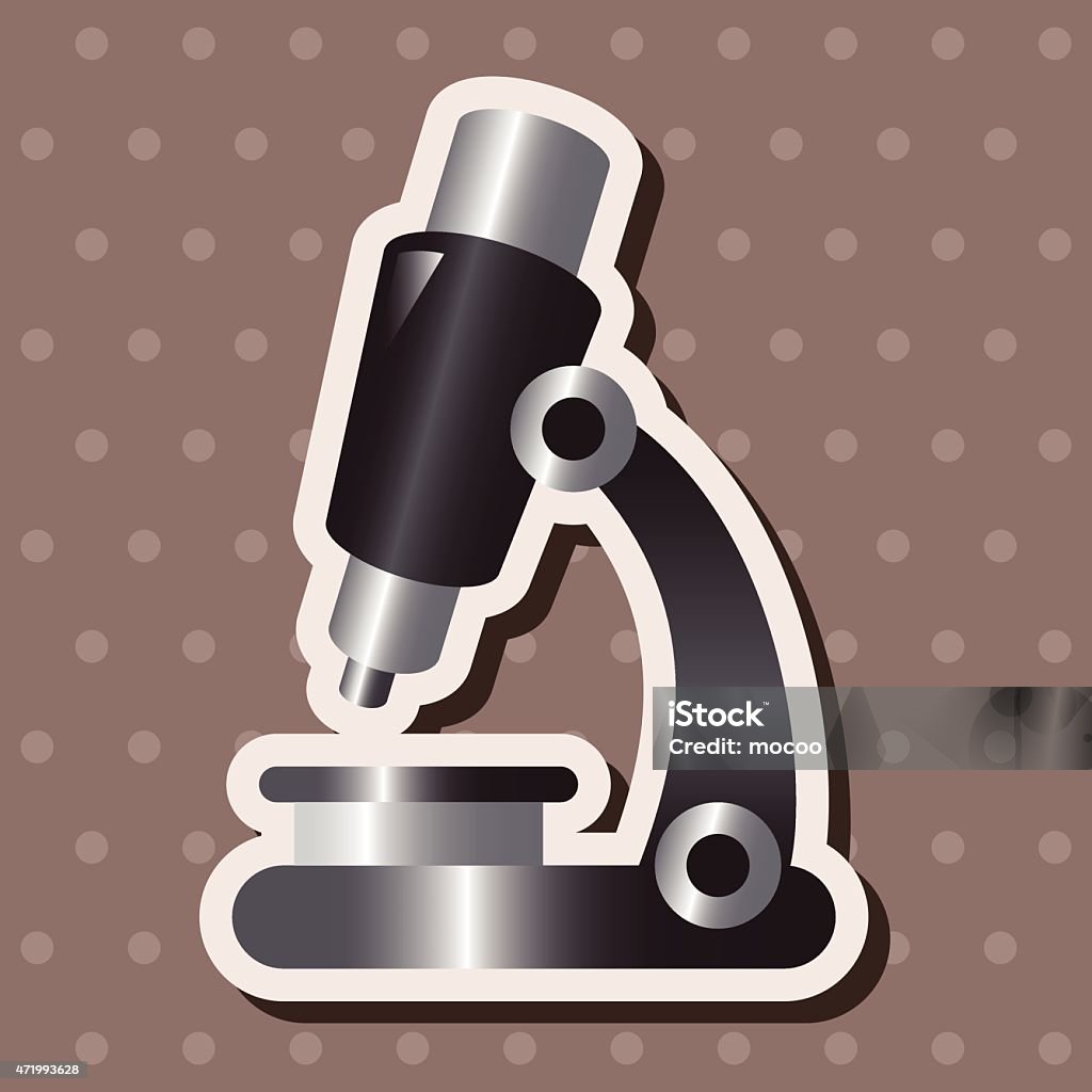 Microscope Science Theme Microscope Theme Elements Stock Illustration - Download Image Now ...