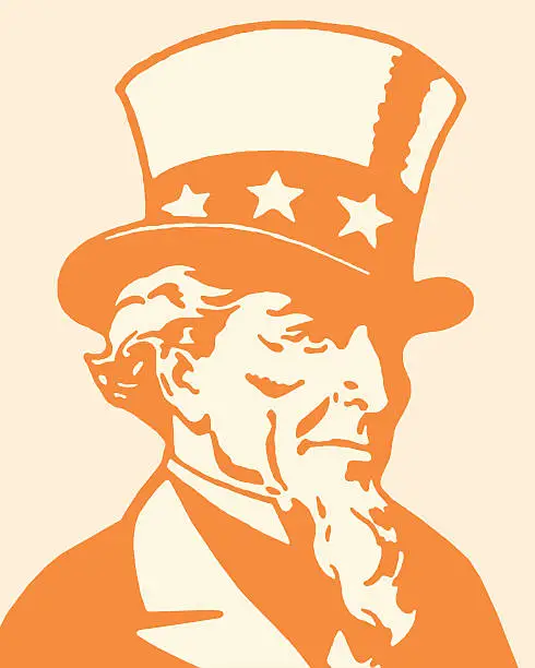 Vector illustration of Uncle Sam