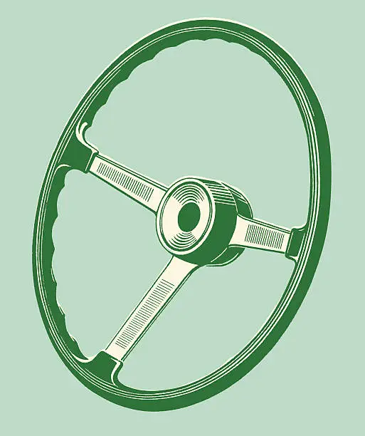 Vector illustration of Steering Wheel