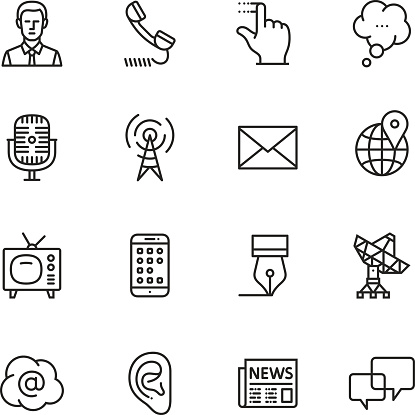 Vector thin line icons set. One icon consists of a single object. Files included: Vector EPS 10, HD JPEG 3000 x 3000 px, AI CC (17)