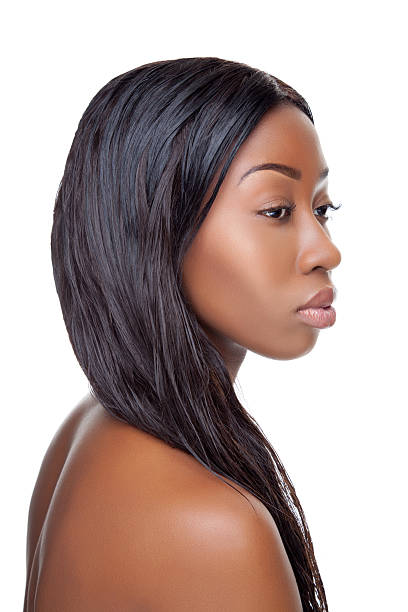 istock Black beauty with long hair 471996865