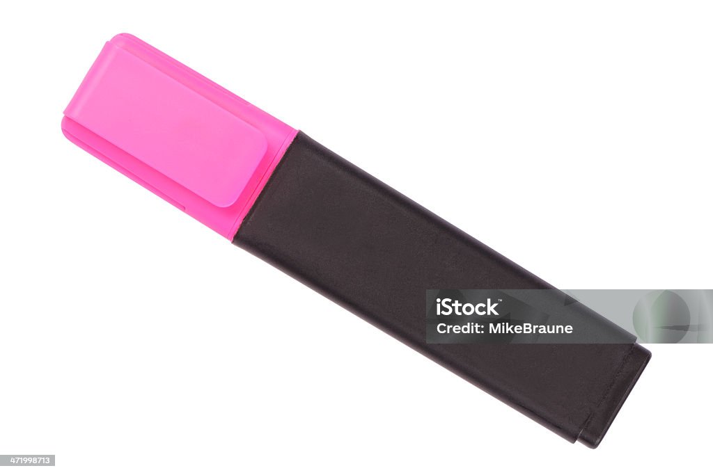 Pink marker, isoliert auf weißem Hintergrund - Lizenzfrei Ausmalen Stock-Foto