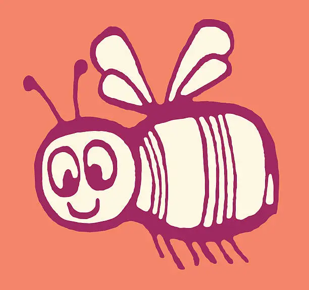 Vector illustration of Bee