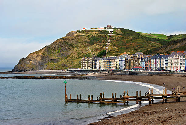 istock Colourful buildings by North Beach, Aberystwyth 472000165