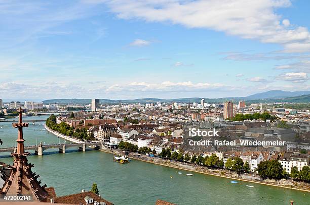 Basel With Rhein Stock Photo - Download Image Now - Basel - Switzerland, City, City Life