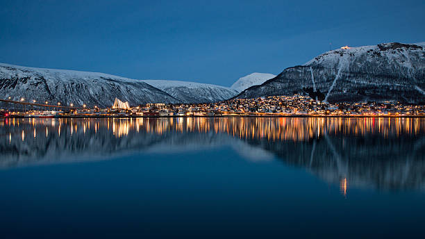 Panoramic view on Tromso, Norway Panoramic view on Tromso, Norway tromso stock pictures, royalty-free photos & images