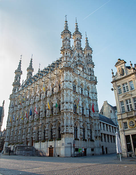 istock Leuven - Gothic town hall in morning 472007813
