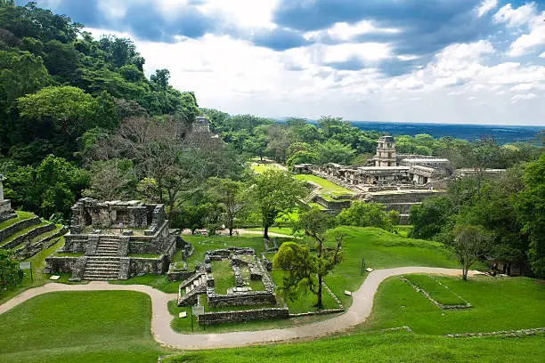 Photo of Palenque Mayan ruins - Chiapas - Mexico