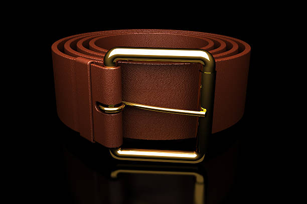 leather belt stock photo