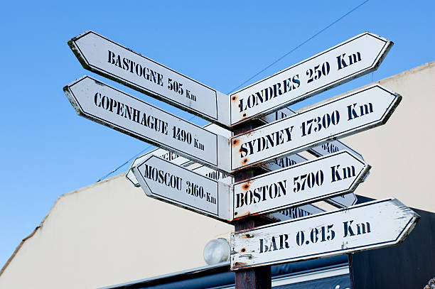 istock Road sign , Utah beach, France, 472010322