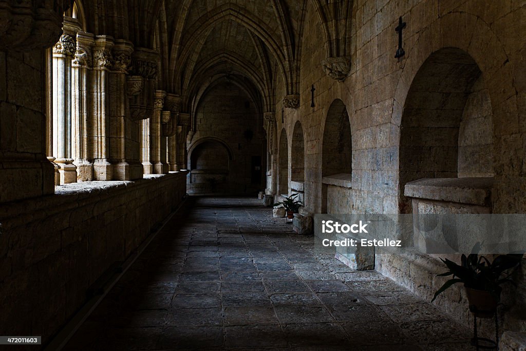 Catedral de Ciudad Rodrigo.  Claustro. - Royalty-free Antigo Foto de stock