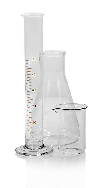 istock Chemical glassware isolated on white 472012947