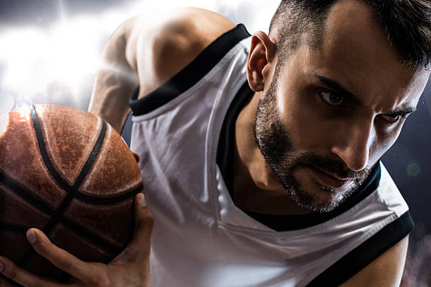istock Basketball player in action is flying high 472013538