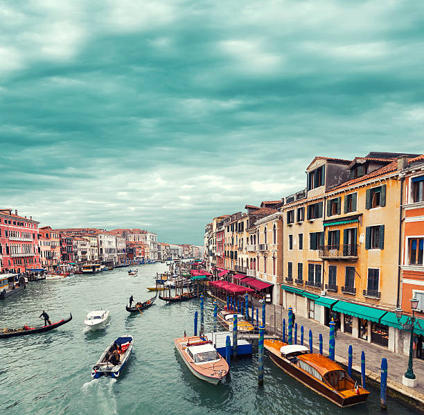 Grand Canal in Venice from the Railto Bridge