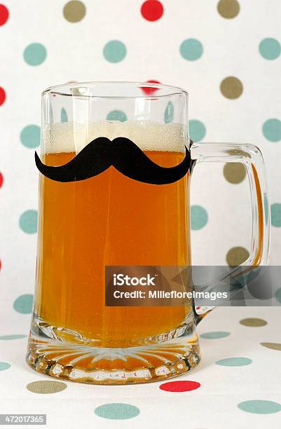 Social Mustache On Beer Stein For November Awareness Stock Photo - Download Image Now