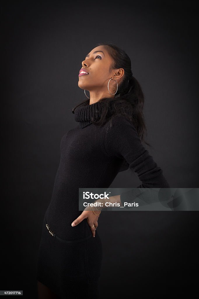 beautiful woman doing different expressions in different sets of clothes beautiful woman doing different expressions in different sets of clothes: backache 20-24 Years Stock Photo
