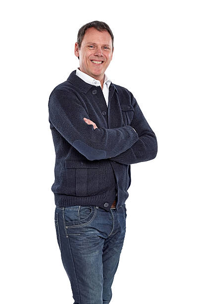 istock Positive mature man standing confidently 472021460