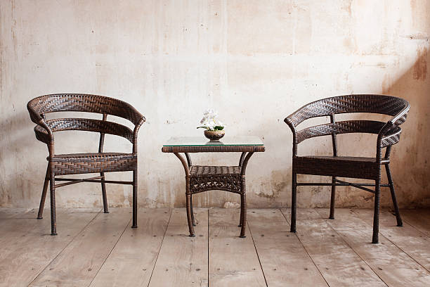istock Old Vintage Chair and Table 472021615