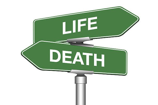 Life or Death stock photo