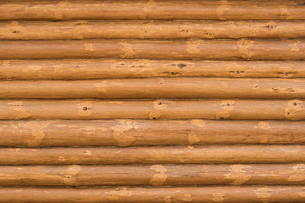 istock Wall of chopped wood. 472023531