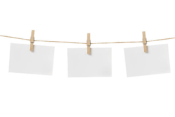 istock paper cards hanging on the rope 472024831