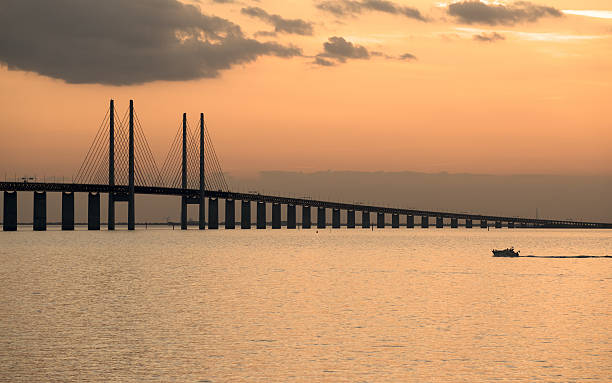 istock Oresund Bridge at dusk 472025593