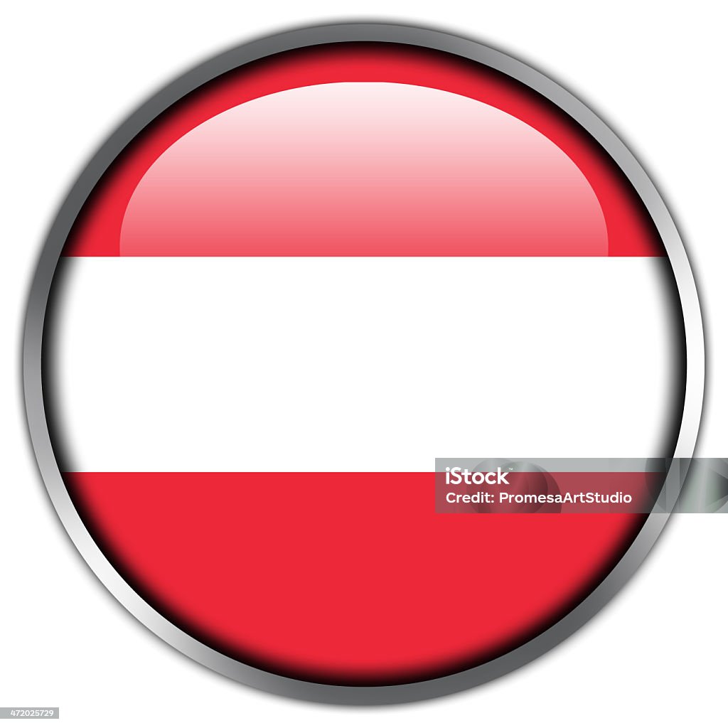 Austria Flag glossy button Flags Lightbox: Austria stock illustration