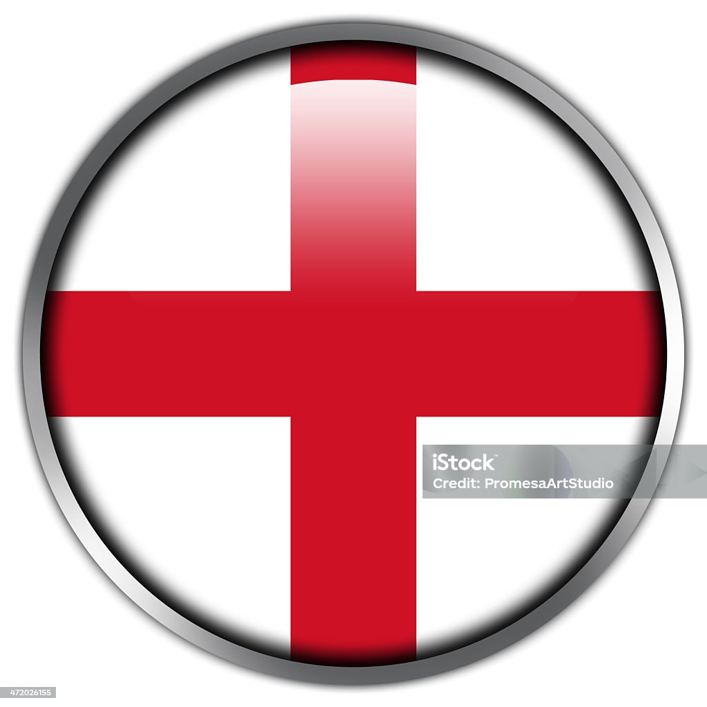 Przycisk Flaga Anglii błyszczące - Zbiór ilustracji royalty-free (Anglia)