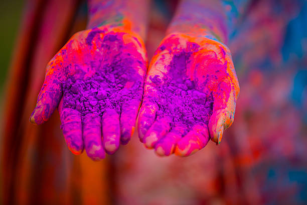 istock Holi Festival hands in India 472027428