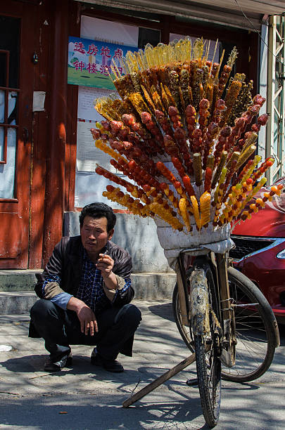 Street vendor stock photo