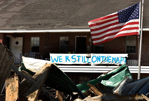 ураган «катрина» разрушений - federal emergency management agency стоковые фото и изображения