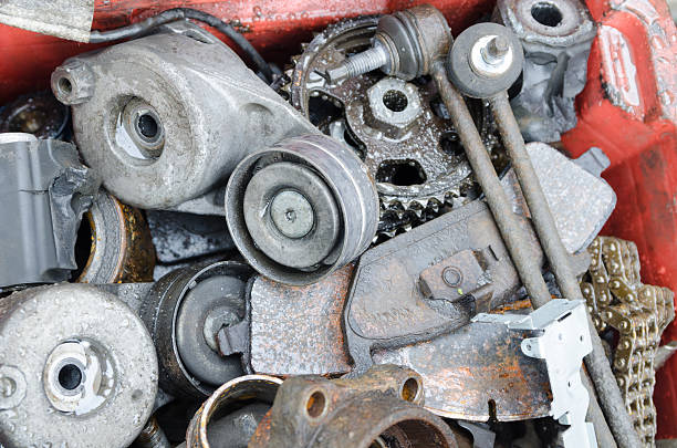 istock Scrap metal, old car parts 472031486