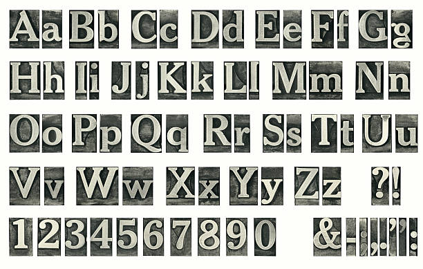 ols typeset - letterpress isolated sign old fashioned zdjęcia i obrazy z banku zdjęć
