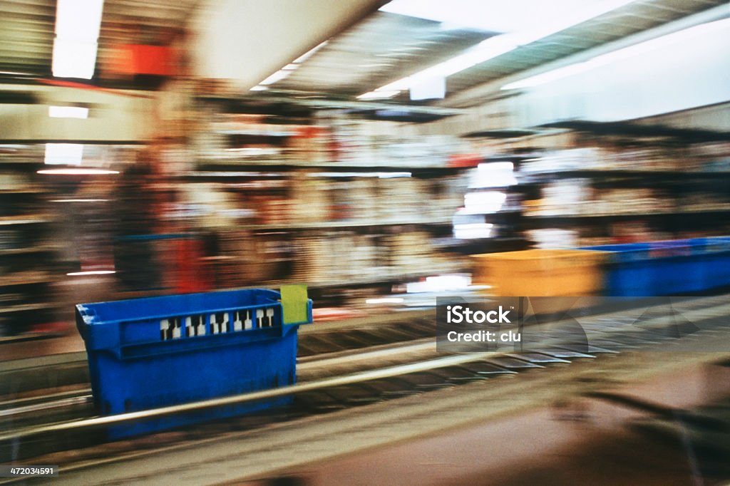 Boot für Aufbewahrung Boxen - Lizenzfrei Fließband Stock-Foto